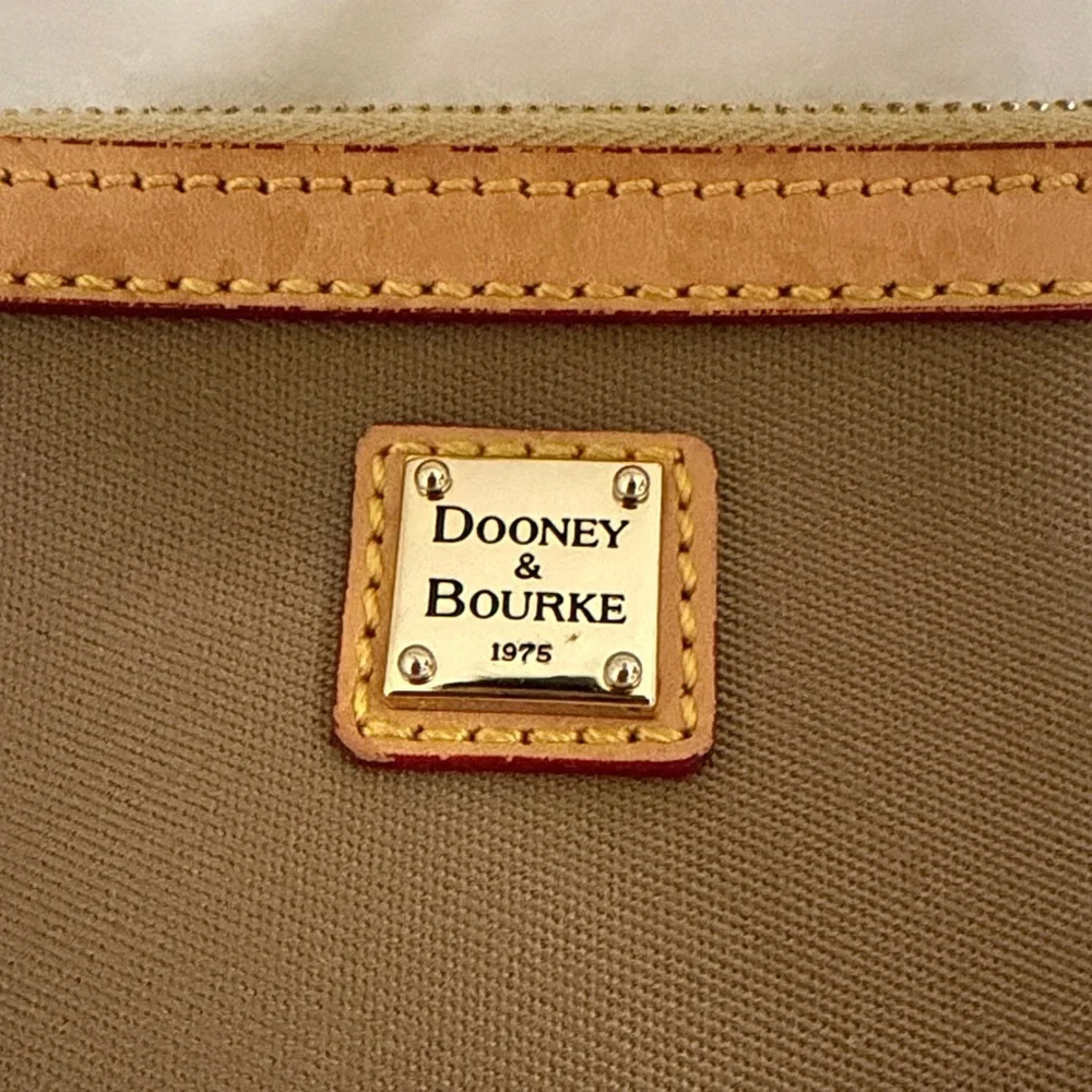 Dooney & Bourke Tan and Brown Clutch/Wristlet - Picture 2 of 7